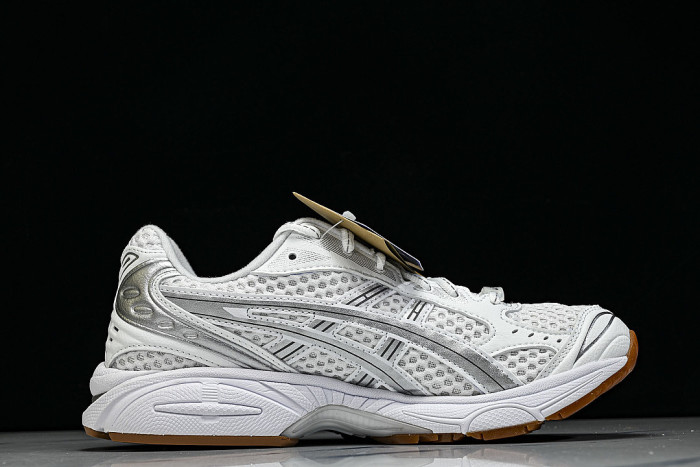 1203A727-100 GEL KAYANO 14 SPORTY AND CASUAL BREATHABLE RUNNING SHOES SILVER/WHITE