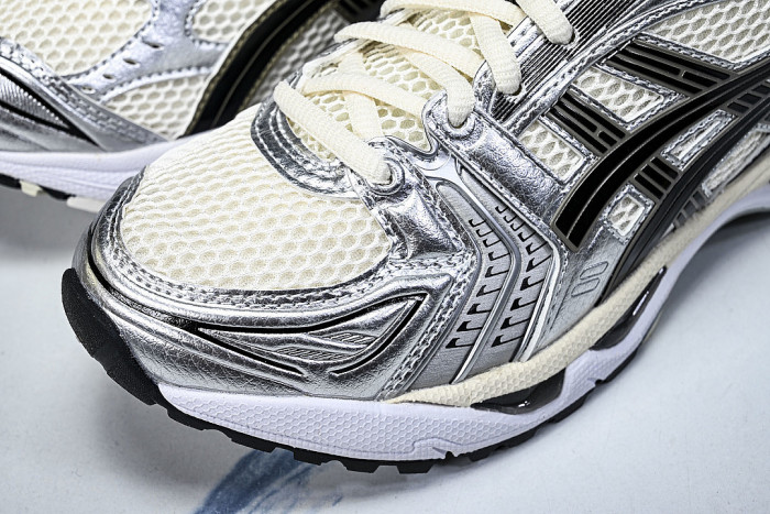 1201A019-108 GEL KAYANO 14 SPORTY AND CASUAL BREATHABLE RUNNING SHOES BEIGE/OFF WHITE