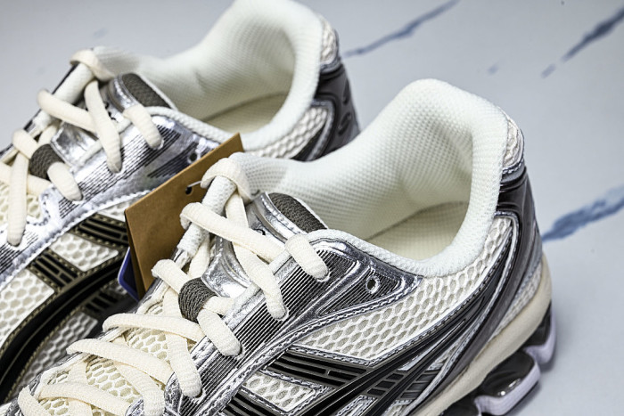 1201A019-108 GEL KAYANO 14 SPORTY AND CASUAL BREATHABLE RUNNING SHOES BEIGE/OFF WHITE