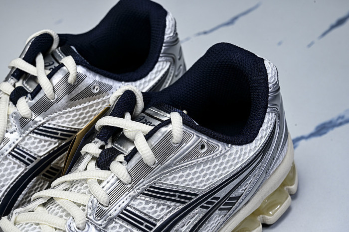 1203A961-100 GEL KAYANO 14 SPORTY AND CASUAL BREATHABLE RUNNING SHOES BEIGE/SILVER
