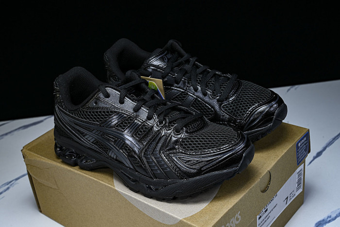 1201A019-001 GEL KAYANO 14 SPORTY AND CASUAL BREATHABLE RUNNING SHOES BLACK/INKINESS