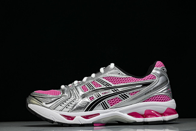 1201A019-700 GEL KAYANO 14 SPORTY AND CASUAL BREATHABLE RUNNING SHOES DARK PINK/PINK