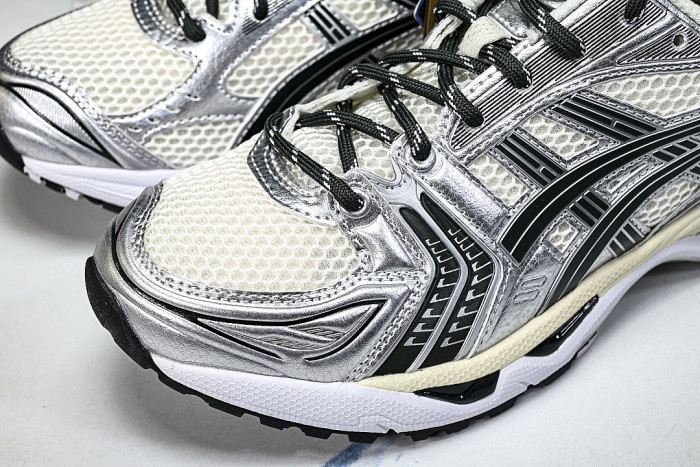 1203A566-100 GEL KAYANO 14 SPORTY AND CASUAL BREATHABLE RUNNING SHOES BEIGE/OFF WHITE