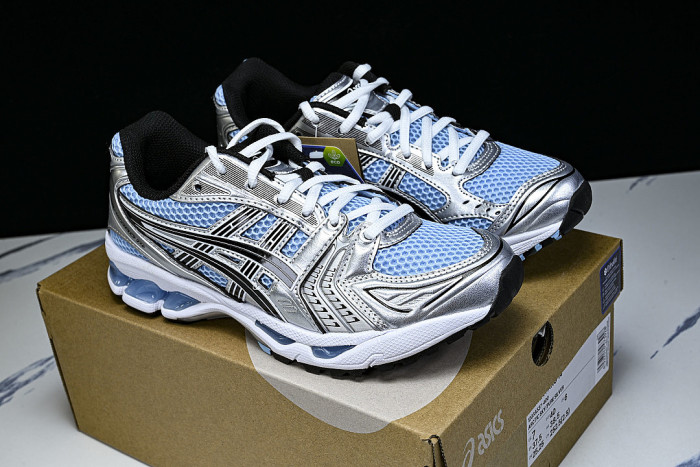 1203A537-400 GEL KAYANO 14 SPORTY AND CASUAL BREATHABLE RUNNING SHOES SKY BLUE/LIGHT BLUE