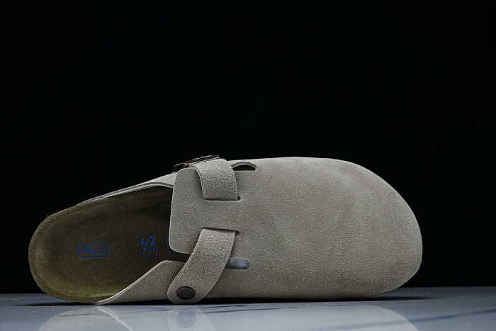 BOSTON SOFT FOOTBED HALF-SLIP-ON SANDALS BEIGE/BEIGE/BEIGE