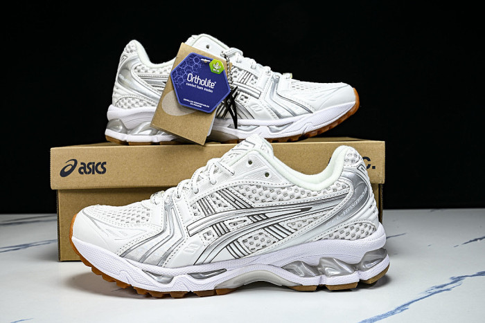 1203A727-100 GEL-KAYANO 14 WHITE/PURE SILVER