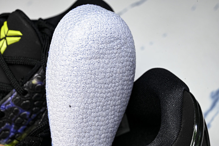 IQ6261-001 KOBE 6 PROTRO BLACK/VENOM GREEN/PURPLE VENOM