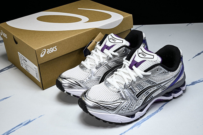 1202A056-111 GEL KAYANO 14 SPORTY AND CASUAL BREATHABLE RUNNING SHOES PURPLE/DARK PURPLE