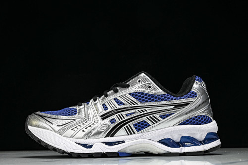 1201A019-401 GEL KAYANO 14 SPORTY AND CASUAL BREATHABLE RUNNING SHOES KLEIN BLUE/NAVY BLUE