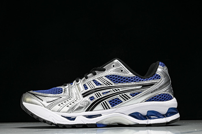 1201A019-401 GEL KAYANO 14 SPORTY AND CASUAL BREATHABLE RUNNING SHOES KLEIN BLUE/NAVY BLUE