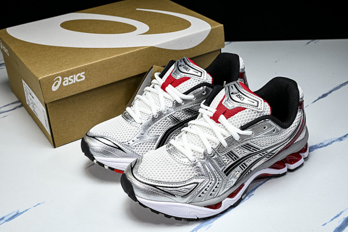 1201A019-103 GEL KAYANO 14 SPORTY AND CASUAL BREATHABLE RUNNING SHOES WINE RED/CLARET RED