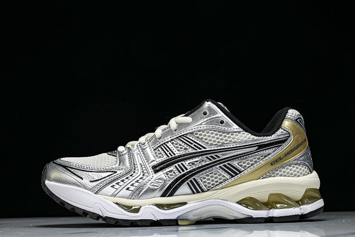 1203A537-200 GEL KAYANO 14 SPORTY AND CASUAL BREATHABLE RUNNING SHOES GOLDEN/WHITE