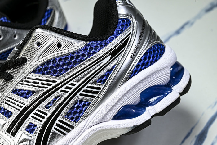 1201A019-401 GEL KAYANO 14 SPORTY AND CASUAL BREATHABLE RUNNING SHOES KLEIN BLUE/NAVY BLUE