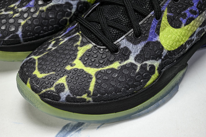 IQ6261-001 KOBE 6 PROTRO BLACK/VENOM GREEN/PURPLE VENOM