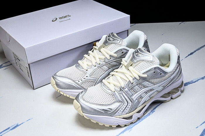 1201A457-100 GEL KAYANO 14 SPORTY AND CASUAL BREATHABLE RUNNING SHOES WHITE/PURE WHITE