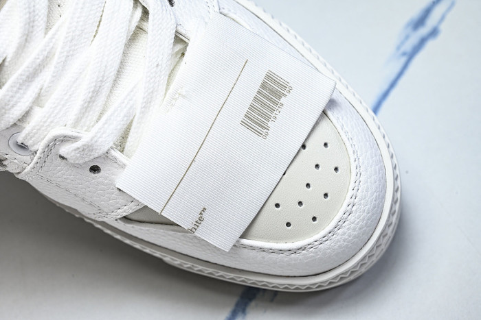 THICK-SOLED MULTI-COLOR CASUAL SPORTS SHOES WHITE/BEIGE/WHITE