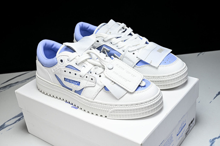 THICK-SOLED MULTI-COLOR CASUAL SPORTS SHOES WHITE/BLUE/WHITE