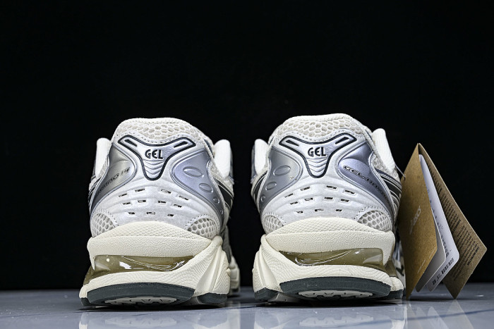 1201A019-200 GEL KAYANO 14 SPORTY AND CASUAL BREATHABLE RUNNING SHOES WHITE/BEIGE