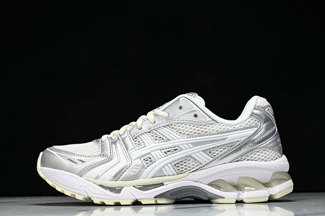 1201A457-100 GEL KAYANO 14 SPORTY AND CASUAL BREATHABLE RUNNING SHOES WHITE/PURE WHITE