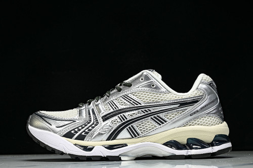 1203A566-100 GEL KAYANO 14 SPORTY AND CASUAL BREATHABLE RUNNING SHOES BEIGE/OFF WHITE