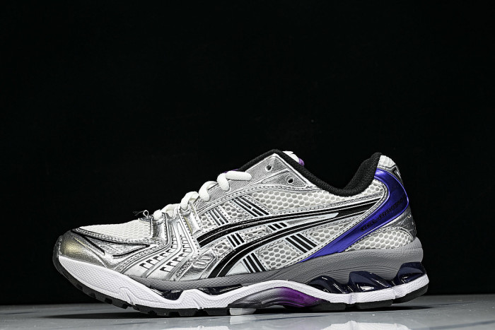 1202A056-111 GEL KAYANO 14 SPORTY AND CASUAL BREATHABLE RUNNING SHOES PURPLE/DARK PURPLE
