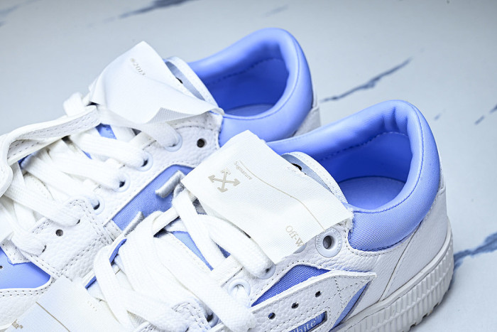THICK-SOLED MULTI-COLOR CASUAL SPORTS SHOES WHITE/BLUE/WHITE
