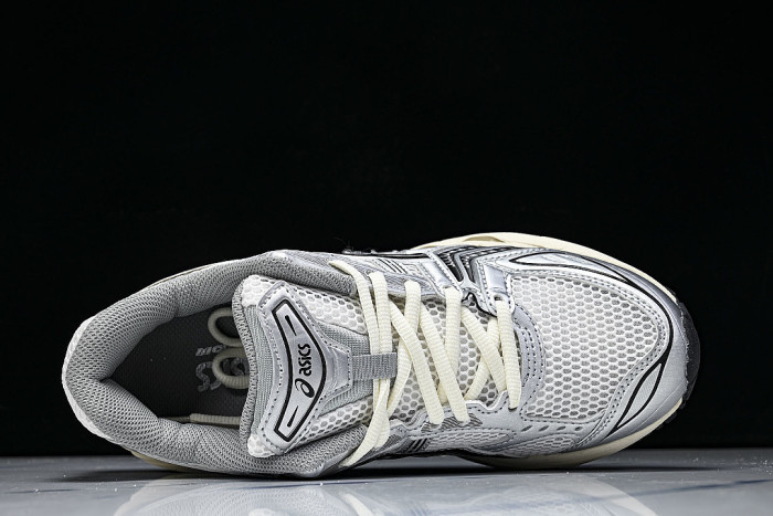 1201A457-101 GEL KAYANO 14 SPORTY AND CASUAL BREATHABLE RUNNING SHOES SILVER/BLACK