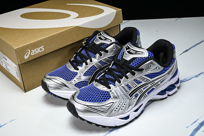 1201A019-401 GEL KAYANO 14 SPORTY AND CASUAL BREATHABLE RUNNING SHOES KLEIN BLUE/NAVY BLUE