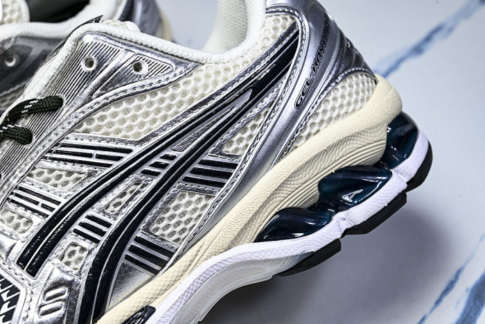 1203A566-100 GEL KAYANO 14 SPORTY AND CASUAL BREATHABLE RUNNING SHOES BEIGE/OFF WHITE