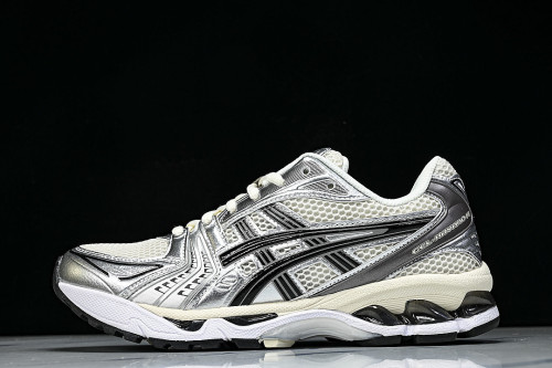 1201A019-108 GEL KAYANO 14 SPORTY AND CASUAL BREATHABLE RUNNING SHOES BEIGE/OFF WHITE