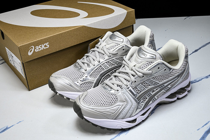 1202A056-021 GEL KAYANO 14 SPORTY AND CASUAL BREATHABLE RUNNING SHOES LIGHT GRAY/GREY
