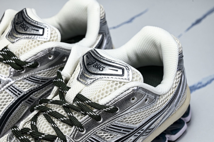 1203A566-100 GEL KAYANO 14 SPORTY AND CASUAL BREATHABLE RUNNING SHOES BEIGE/OFF WHITE