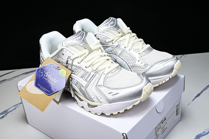 1201A457-100 GEL KAYANO 14 SPORTY AND CASUAL BREATHABLE RUNNING SHOES WHITE/PURE WHITE