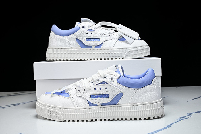 THICK-SOLED MULTI-COLOR CASUAL SPORTS SHOES WHITE/BLUE/WHITE