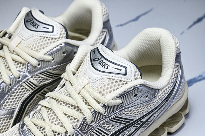1201A019-200 GEL KAYANO 14 SPORTY AND CASUAL BREATHABLE RUNNING SHOES WHITE/BEIGE