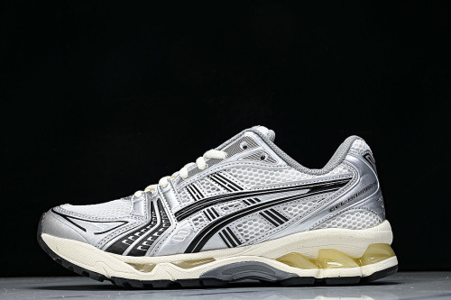 1201A457-101 GEL KAYANO 14 SPORTY AND CASUAL BREATHABLE RUNNING SHOES SILVER/BLACK