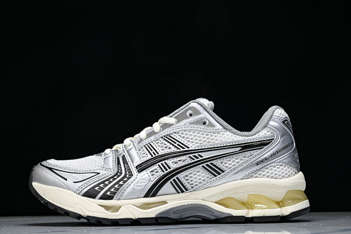 1201A457-101 GEL KAYANO 14 SPORTY AND CASUAL BREATHABLE RUNNING SHOES SILVER/BLACK