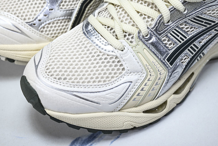 1201A019-200 GEL KAYANO 14 SPORTY AND CASUAL BREATHABLE RUNNING SHOES WHITE/BEIGE