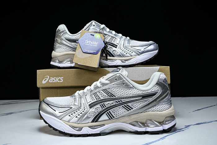 1203A537-110 GEL-KAYANO 14 WHITE/GRAPHITE GREY