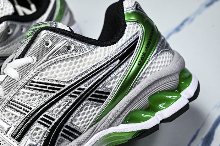 1201A019-110 GEL KAYANO 14 SPORTY AND CASUAL BREATHABLE RUNNING SHOES DARK GREEN/GREEN