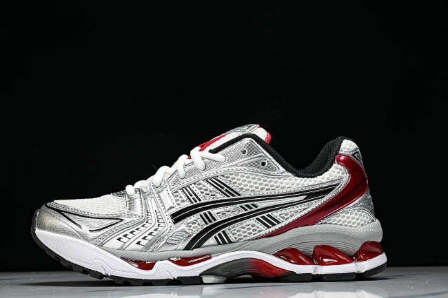 1201A019-103 GEL KAYANO 14 SPORTY AND CASUAL BREATHABLE RUNNING SHOES WINE RED/CLARET RED