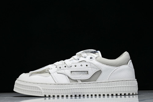 THICK-SOLED MULTI-COLOR CASUAL SPORTS SHOES WHITE/BEIGE/WHITE
