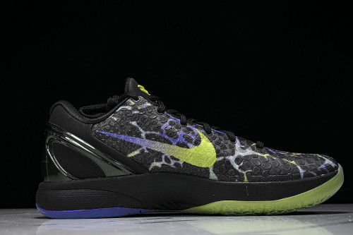 IQ6261-001 KOBE 6 PROTRO BLACK/VENOM GREEN/PURPLE VENOM