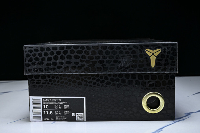 IQ6261-001 KOBE 6 PROTRO BLACK/VENOM GREEN/PURPLE VENOM