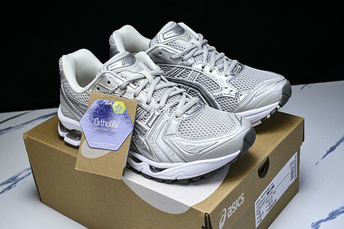 1202A056-021 GEL KAYANO 14 SPORTY AND CASUAL BREATHABLE RUNNING SHOES LIGHT GRAY/GREY