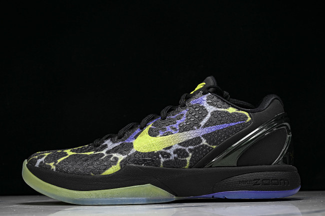 IQ6261-001 KOBE 6 PROTRO BLACK/VENOM GREEN/PURPLE VENOM