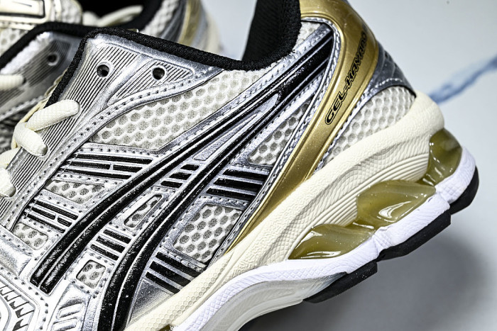 1203A537-200 GEL KAYANO 14 SPORTY AND CASUAL BREATHABLE RUNNING SHOES GOLDEN/WHITE