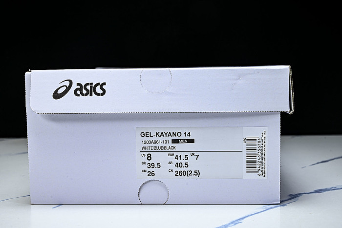 1203A961-101 GEL KAYANO 14 SPORTY AND CASUAL BREATHABLE RUNNING SHOES SKY BLUE/LIGHT BLUE
