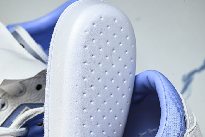 THICK-SOLED MULTI-COLOR CASUAL SPORTS SHOES WHITE/BLUE/WHITE