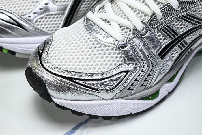 1201A019-110 GEL KAYANO 14 SPORTY AND CASUAL BREATHABLE RUNNING SHOES DARK GREEN/GREEN